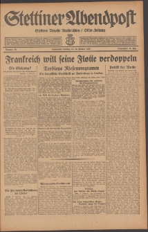 Stettiner Abendpost : Ostsee-Zeitung : Stettiner neueste Nachrichten. 1930 Nr 39