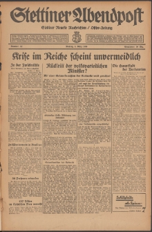 Stettiner Abendpost : Ostsee-Zeitung : Stettiner neueste Nachrichten. 1930 Nr 52