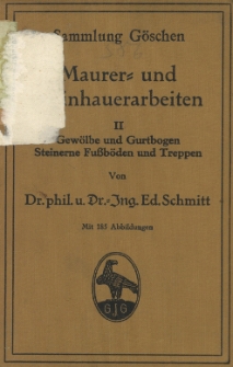 Maurer- und Steinhauerarbeiten