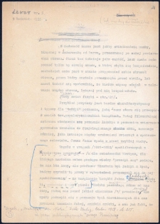 Od muchy do człowieka : {dwie dusze pana profesora III) : [maszynopis z poprawkami]