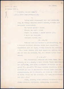 W świetle mgławic Jeans'a : [maszynopis z poprawkami]