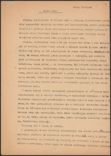 Nasza wola : [maszynopis z poprawkami]