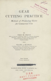 Gear cutting practice