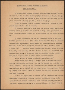 Przemówienie Jerzego Borejszy do Włochów dnia 22 kwietnia 1949 r.