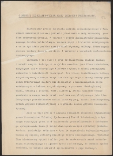 O fukncji kulturalno-wychowaczej dyktatury proletariatu