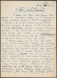 O jasne i proste słowo : [rękopis}