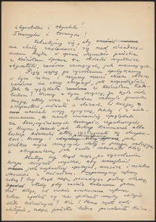 [Przemówienie dotyczące sytuacji kościoła katolickiego w Polsce]