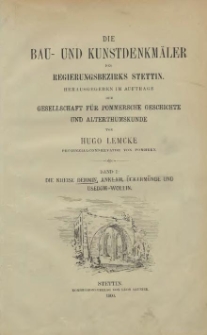 Die Bau- und Kunstdenkmäler der Provinz Pommern.T. 2,Bd.1,H.1,Der Kreis Demmin