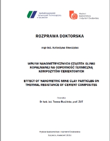 Wpływ nanometrycznych cząstek glinki kopalnianej na odporność termiczną kompozytów cementowych