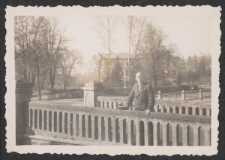 [Krynica-Zdrój, kierowca Borejszy na moście nad Kryniczanką]