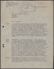 [List Romany Buzek do Jerzego Borejszy z 11 czerwca 1946].