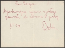 [List Stanisława Bielskiego do Jerzego Borejszy z 8 stycznia 1949].