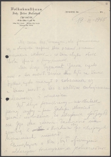 [List Stefanii Dobrowolskiej do Jerzego Borejszy z 19 marca 1945].