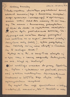 [List Tadeusza NN do Jerzego Borejszy].