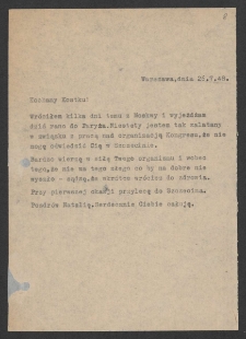 [List Jerzego Borejszy do Konstantego Ildefonsa Gałczyńskiego z 26 lipca 1948].