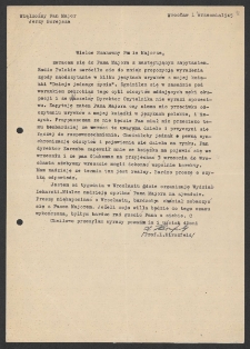 [List Ludwika Hirszfelda do Jerzego Borejszy z 1 września 1945].