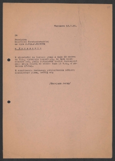 [List Jerzego Borejszy do Józefa Hejreta z 12 lipca 1946].