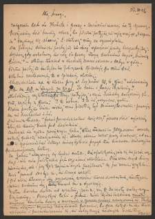 [List Anatola Mikułki do Jerzego Borejszy z 27 listopada 1946].