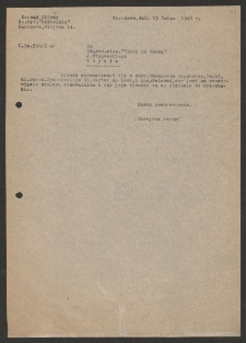 [List Jerzego Borejszy do Janusza Stępowskiego w sprawie Zygmunta Muśnickiego z 19 lutego 1946].