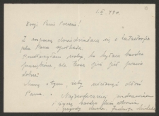 [List od Jadwigi Mi... do Jerzego Borejszy z 1 lutego 1949].