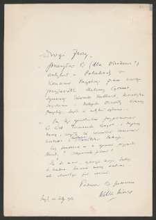 [List od Wiktora NN do Jerzego Borejszy z 12 lutego 1945].