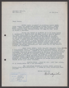 [List Ryszarda Ordyńskiego do Jerzego Borejszy z 23 listopada 1946].