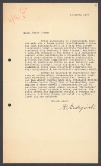 [List Ryszarda Ordyńskiego do Jerzego Borejszy z 12 marca 1948].