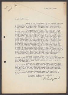 [List Ryszarda Ordyńskiego do Jerzego Borejszy z 4 kwietnia 1948].