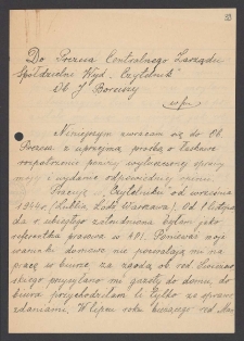 [List Bronisławy Ostrowskiej do Jerzego Borejszy z 20 września 1946].