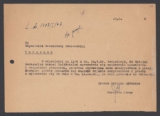 [List Jerzego Borejszy do Stanisławy Ostrowskiej z 23 września 1946].