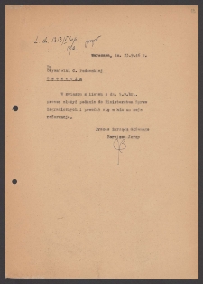 [List Jerzego Borejszy do Cecylii Podoskiej z 23 września 1946].