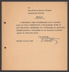 [List Feliksa Pokrzywy do Jerzego Borejszy z 27 czerwca 1946].