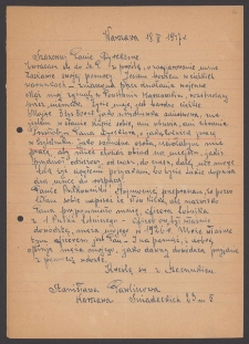 [List Stanisławy Pawliny do Jerzego Borejszy z 18 lutego 1947].