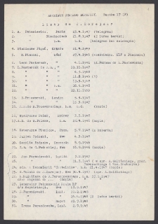 [Wykaz korespndentów Jerzego Borejszy: litera P].