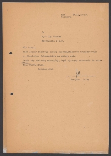 [List Jerzego Borejszy do Ignacego Wrzosa z 27 listopada 1945].