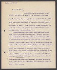 [List Ksawerego Pruszyńskiego do Jerzego Borejszy z 9 grudnia 1945].