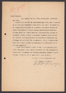 [List Ksawerego Pruszyńskiego do Jerzego Borejszy].