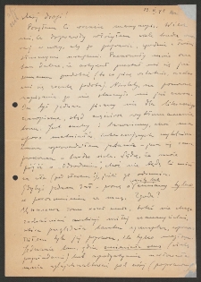 [List Witkora Grosza do Jerzego Borejszy z 13 maja 1948].