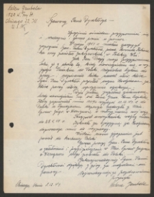 [List Heleny Gembali do Jerzego Borejszy z 8 grudnia 1947].