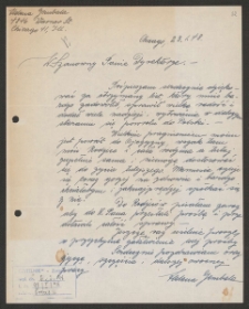 [List Heleny Gembały do Jerzego Borejszy z 23 stycznia 1948].