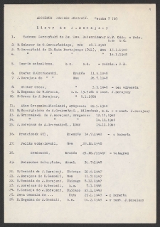 [Wykaz korespndent&oacute;w Jerzego Borejszy: litera G].