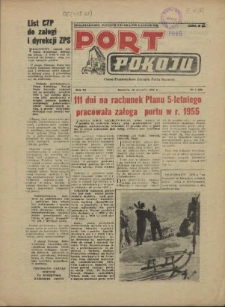 Port Pokoju : pismo Komitetu Zakładowego PZPR i Rad Zakładowych ZPS. R.6, 1956 nr 2