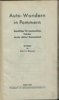 Auto-Wandern in Pommern : Ratschläge für beschauliche Fahrten durchs schöne Pommerland
