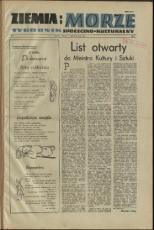 Ziemia i Morze : tygodnik społeczno-kulturalny. R.1, 1956 nr 2