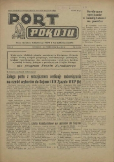Port Pokoju : pismo Komitetu Zakładowego PZPR i Rad Zakładowych ZPS. R.2, 1952 nr 15