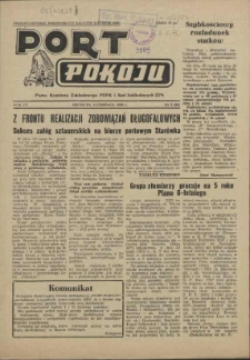 Port Pokoju : pismo Komitetu Zakładowego PZPR i Rad Zakładowych ZPS. R.3, 1953 nr 3