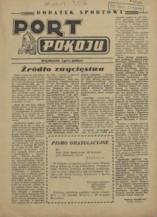 Port Pokoju : pismo Komitetu Zakładowego PZPR i Rad Zakładowych ZPS. R.4, 1954 wyd.spec.