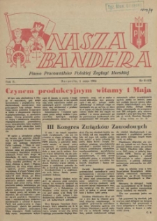 Nasza Bandera : pismo Pracowników Polskiej Żeglugi Morskiej. R.2, 1954 nr 8 (13)