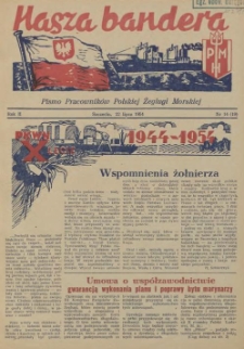 Nasza Bandera : pismo Pracowników Polskiej Żeglugi Morskiej. R.2, 1954 nr 14 (19)