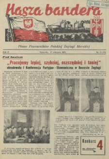 Nasza Bandera : pismo Pracowników Polskiej Żeglugi Morskiej. R.2, 1954 nr 15 (20)